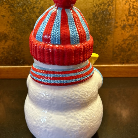 Homeworx By Harry Slatkin Trim The Tree Snowman Canister Empty - Picture 3 of 9